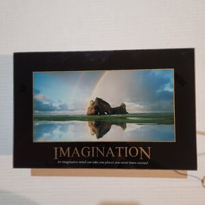 QVC Moving Picture Light Box Ocean Wave Motion “Imagination” Art